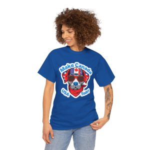 Fun Patriotic Dog Tee - 'Make Canada USA Today' Design - Image 26