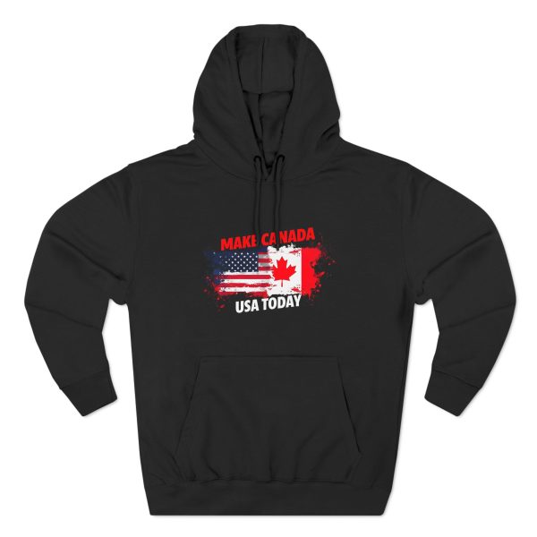 Three-Panel Fleece Hoodie