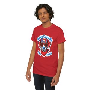 Fun Patriotic Dog Tee - 'Make Canada USA Today' Design - Image 42